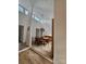 Airy dining room with high ceilings, stylish lighting, and open floor plan at 11216 Carmel Chace Dr, Charlotte, NC 28226