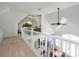 Open loft overlooking the living and dining areas at 125 Mariner Pointe Ln, Mooresville, NC 28117