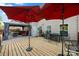 Relax in this backyard featuring a gazebo, grill and outdoor dining set on the beautiful deck at 1403 Rosemont Dr, Fort Mill, SC 29707