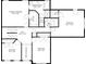 Floor plan of the home's second level including the main bedroom and secondary bedrooms at 1403 Rosemont Dr, Fort Mill, SC 29707