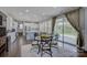 Bright dining room area with direct view and access to kitchen and access to outside at 15108 Montage Ln, Charlotte, NC 28278