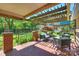 Inviting covered patio with comfortable seating, mature trees, and a view of the lush backyard, ideal for entertaining at 2115 Mecklenburg Ave, Charlotte, NC 28205