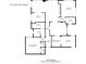 Detailed floorplan of the house showing room dimensions and layout, including bedrooms, baths, office, and living areas at 301 W 10Th W St, Charlotte, NC 28202