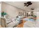 Expansive game room offering hardwood flooring, a pool table, and a relaxing seating area at 3314 Leamington Ln, Charlotte, NC 28226