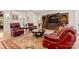 Elegant living room featuring rich wood accents and a decorative rug at 3314 Leamington Ln, Charlotte, NC 28226