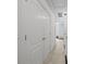 Upstairs hallway with carpet leading to Bedroom and double-door closet at 4941 S Hill View Dr, Charlotte, NC 28210