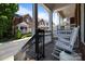 Charming porch with rocking chairs provides a relaxing outdoor space at 4941 S Hill View Dr, Charlotte, NC 28210