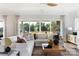 Bright living room with comfortable seating, and seamless outdoor access at 503 Meadow Ridge Dr, Belmont, NC 28012
