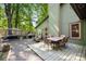 Inviting outdoor space featuring a dining area, lounge seating, and a grill for summertime barbecues at 7357 Elwood Dr, Charlotte, NC 28227