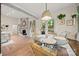 Dining area with decorative lighting and lots of natural light at 7357 Elwood Dr, Charlotte, NC 28227
