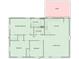 Detailed floor plan showcasing the layout with primary bedroom, bedrooms, kitchen, and living room at 7525 Cedarbrook Dr, Charlotte, NC 28215