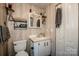 Bathroom with vanity, medicine cabinet, and toilet, designed for functionality at 7733 Skyline Dr, Sherrills Ford, NC 28673