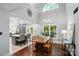Open dining area with vaulted ceiling adjacent to the kitchen at 8501 Flanagan Ct, Huntersville, NC 28078