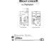 Detailed floor plan of a Hampton model home with open living area, kitchen, and bedrooms at 8641 Wandering Creek Way, Charlotte, NC 28227