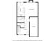 Detailed floor plan showcasing the layout of the kitchen, living room, bath, utility, foyer, and garage at 104 Clydesdale Ct, Matthews, NC 28104