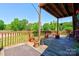 Relaxing deck area with views and potted plants, perfect for outdoor enjoyment at 1307 Tiffany Ln, Shelby, NC 28152