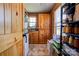 Pantry with ample storage cabinets and shelving, offering a practical storage solution at 1307 Tiffany Ln, Shelby, NC 28152
