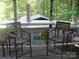 Outdoor bar with chairs and view of trees at 146 Barclay Ln, Mooresville, NC 28115