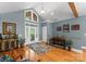 Entry foyer with hardwood floors, high ceilings and decor at 146 Paradise Peninsula Rd, Mooresville, NC 28117