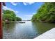 Scenic lake view from the dock at 146 Paradise Peninsula Rd, Mooresville, NC 28117