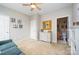 Comfortable bedroom with neutral walls, adjacent bathroom, and ample storage space at 15318 Coventry Court Ln, Charlotte, NC 28277
