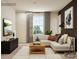 Comfortable living room area with plush sofa, modern entertainment center, and natural light at 155 Astor St, Troutman, NC 28166