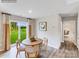 Cozy dining area features a sliding glass door that opens to the backyard, flooding the space with natural light at 1611 Spring Lot Dr, Edgemoor, SC 29712