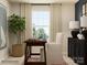 Bright office featuring a white chair, wooden desk, a rug, and a window that provides natural light at 1621 Spring Lot Dr, Edgemoor, SC 29712
