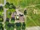 Aerial view of a rural property with multiple buildings, surrounded by lush greenery and distant fields at 1723 Baskins Hill Rd, Heath Springs, SC 29058