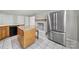 Kitchen featuring a modern stainless steel refrigerator and a center island at 1723 Baskins Hill Rd, Heath Springs, SC 29058