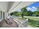 Inviting front porch featuring brick flooring and ample seating space at 1723 Baskins Hill Rd, Heath Springs, SC 29058
