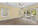 Bedroom featuring sliding glass doors to a deck and large windows at 1760 Jacobs Way, Sherrills Ford, NC 28673