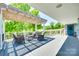 Back deck with outdoor seating with natural views of the lawn and surrounding trees at 1780 Sierra Rd, York, SC 29745