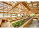 Spacious greenhouse with raised beds and transparent roof for optimal plant growth and natural light at 1780 Sierra Rd, York, SC 29745