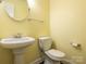 Bathroom featuring a pedestal sink and classic fixtures at 2017 Beckwith Ln, Waxhaw, NC 28173