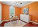 Bright home office with hardwood floors, large windows and modern decor at 221 Grayrock Dr, Statesville, NC 28677