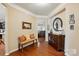 Elegant foyer with hardwood floors and stylish furnishings at 4093 Perth Rd, Fort Mill, SC 29707