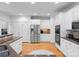Bright kitchen with stainless steel appliances, granite countertops, and a convenient breakfast bar area at 440 S Sharon Amity Rd, Charlotte, NC 28211