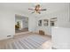 Versatile bonus room with neutral tones, ceiling fan, and ample natural light at 528 W Park Dr, Monroe, NC 28112