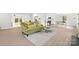 Open-concept living area featuring modern flooring, fireplace, and view of the kitchen and dining space at 528 W Park Dr, Monroe, NC 28112