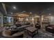 Finished basement with a bar area, large sectional, and inviting seating at 611 Wisteria Vines Trl, Fort Mill, SC 29708