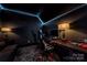 Stylish home office with dark walls, LED lighting, and a comfortable gaming chair at 611 Wisteria Vines Trl, Fort Mill, SC 29708