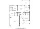 Detailed floor plan showcasing the layout of the home's rooms and dimensions at 6808 Squirrels Foot Ct, Charlotte, NC 28217
