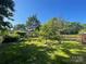 Lush backyard featuring mature trees, green grass, and plenty of space for outdoor activities at 944 Evian Ln, Matthews, NC 28015