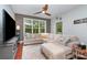 Stylish living room with hardwood floors and large windows offering abundant natural light at 1000 E Woodlawn Rd # 315, Charlotte, NC 28209
