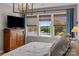 Comfortable bedroom with a view of the lake at 10517 Sable Cap Rd, Mint Hill, NC 28227