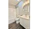 Clean bathroom featuring a white vanity, modern fixtures, and well-maintained shower-tub combo at 1252 Shenandoah Cir, Rock Hill, SC 29730