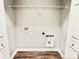 Laundry room with utility hookups and shelving; ready for appliances at 1252 Shenandoah Cir, Rock Hill, SC 29730