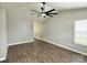 Large living room boasts neutral colors and lots of space, with wood-look flooring at 1252 Shenandoah Cir, Rock Hill, SC 29730