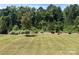 Well-maintained backyard with lush green grass and mature landscaping at 14210 Asbury Park Rd, Huntersville, NC 28078